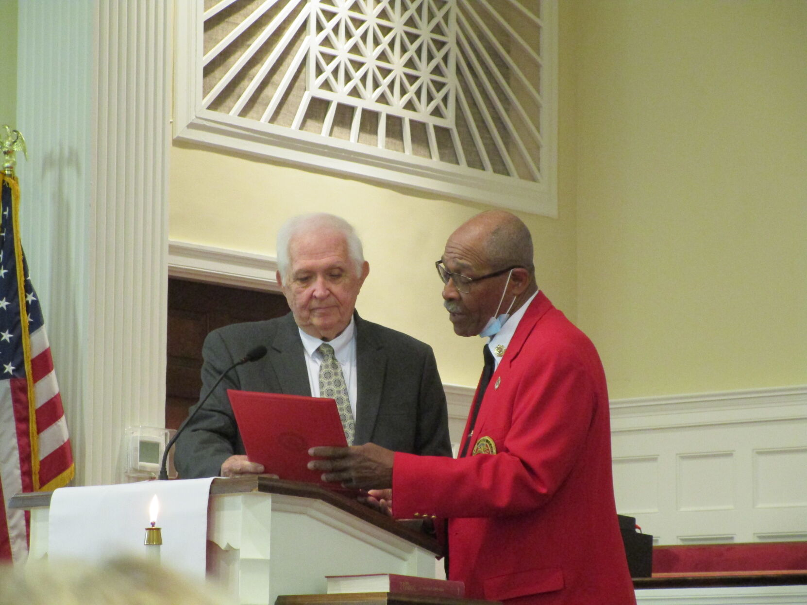 First Baptist received Toys for Tots Commander’s Award